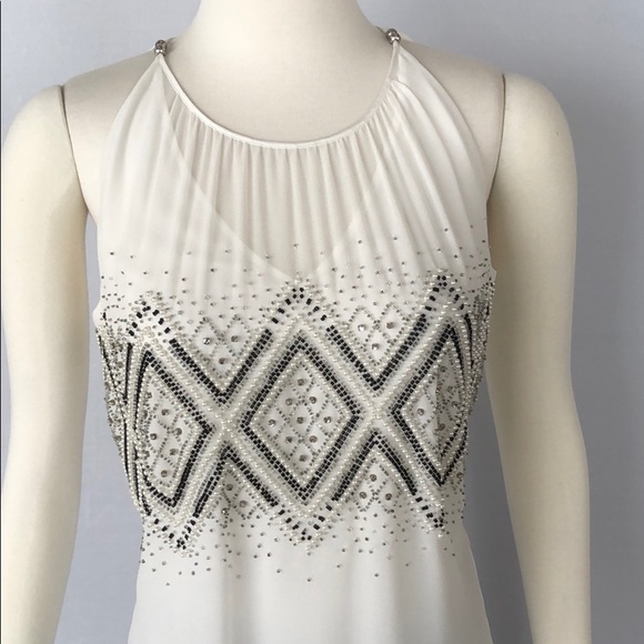 NWT WHBM Beaded Dressy Sheer Top.. Size XS - Picture 7 of 15